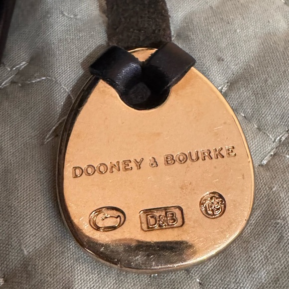 Dooney and Bourke Small Monogram Black and Gray Shoulder Bag - Picture 7 of 8